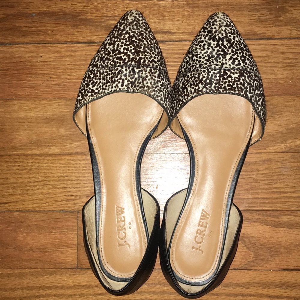 Calf hair Jcrew flats